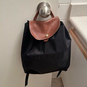Longchamp Black le pilage backpack